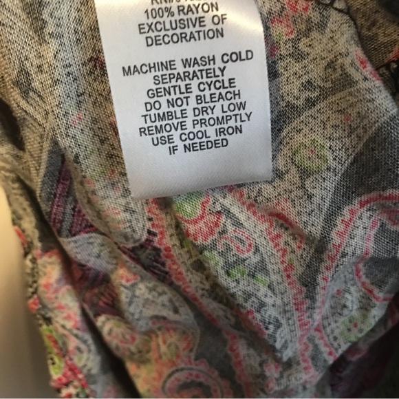 Derek Heart Multicolor Paisley Bohemian Lace Crochet Mini Dress - Picture 7 of 7